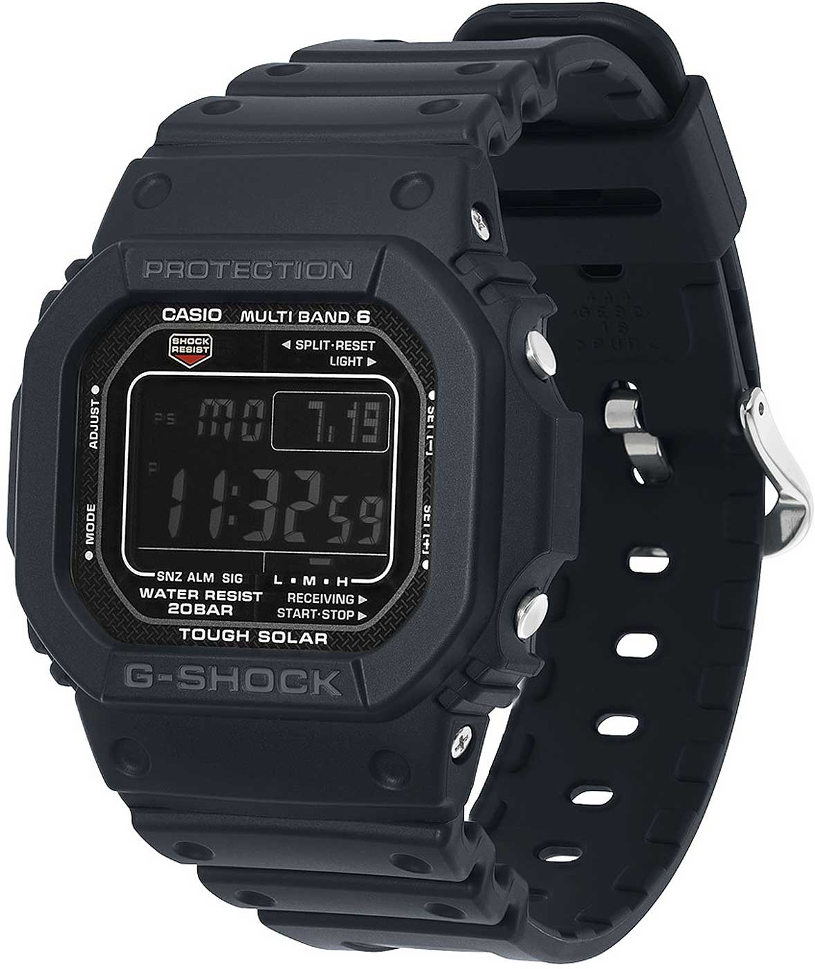 Casio G-Shock The Origin GW-M5610U-1ER Herren Uhr • Funksolar • 20 Bar Wasserdichtigkeit