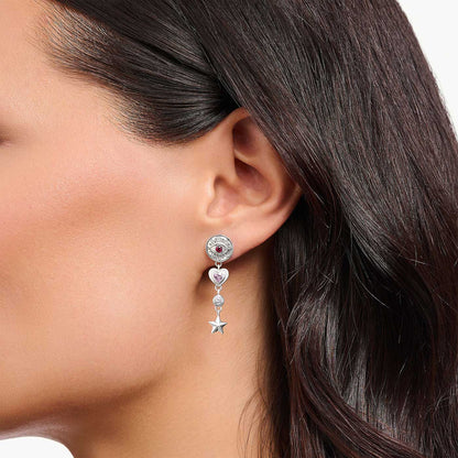 Lange Ohrhänger kosmische Talismane in 3D Optik - Thomas Sabo Modell: H2277-640-7