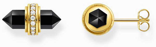 Ohrstecker mit Onyx Kristall in Hexagonform - Thomas Sabo Modell: H2281-177-11