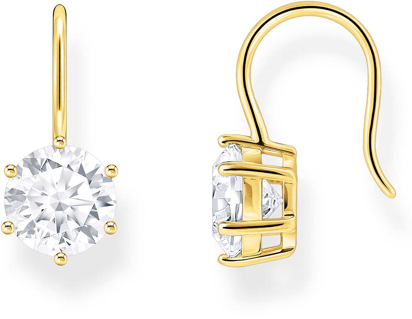 Ohrhänger mit weißem Steinbesatz - Thomas Sabo Modell: H2287-414-14