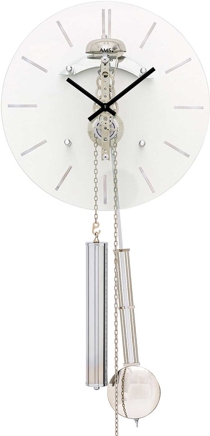 Wanduhr 1 Schlag zur vollen Stunde auf Glocke - AMS Modell: 308