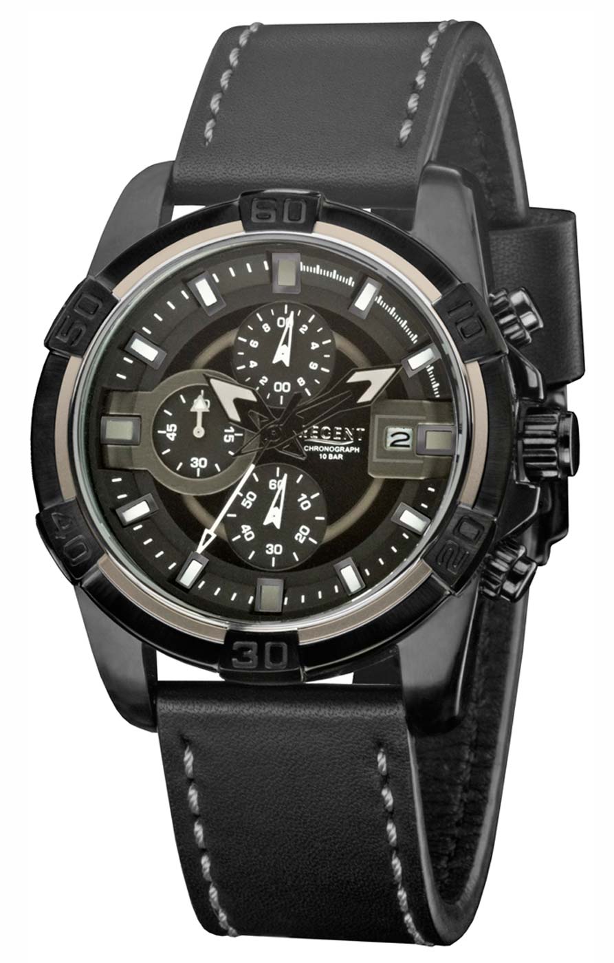 Regent HL-8014 Men's Watch • Chronograph • 10 Bar Water Resistant