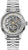Herrenuhr mit silberfarbenem Skelett-Zifferblatt, Automatikwerk und Metallarmband