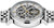Herrenuhr mit offenem Uhrwerk im Skelett-Zifferblatt und silberfarbenem Metallarmband