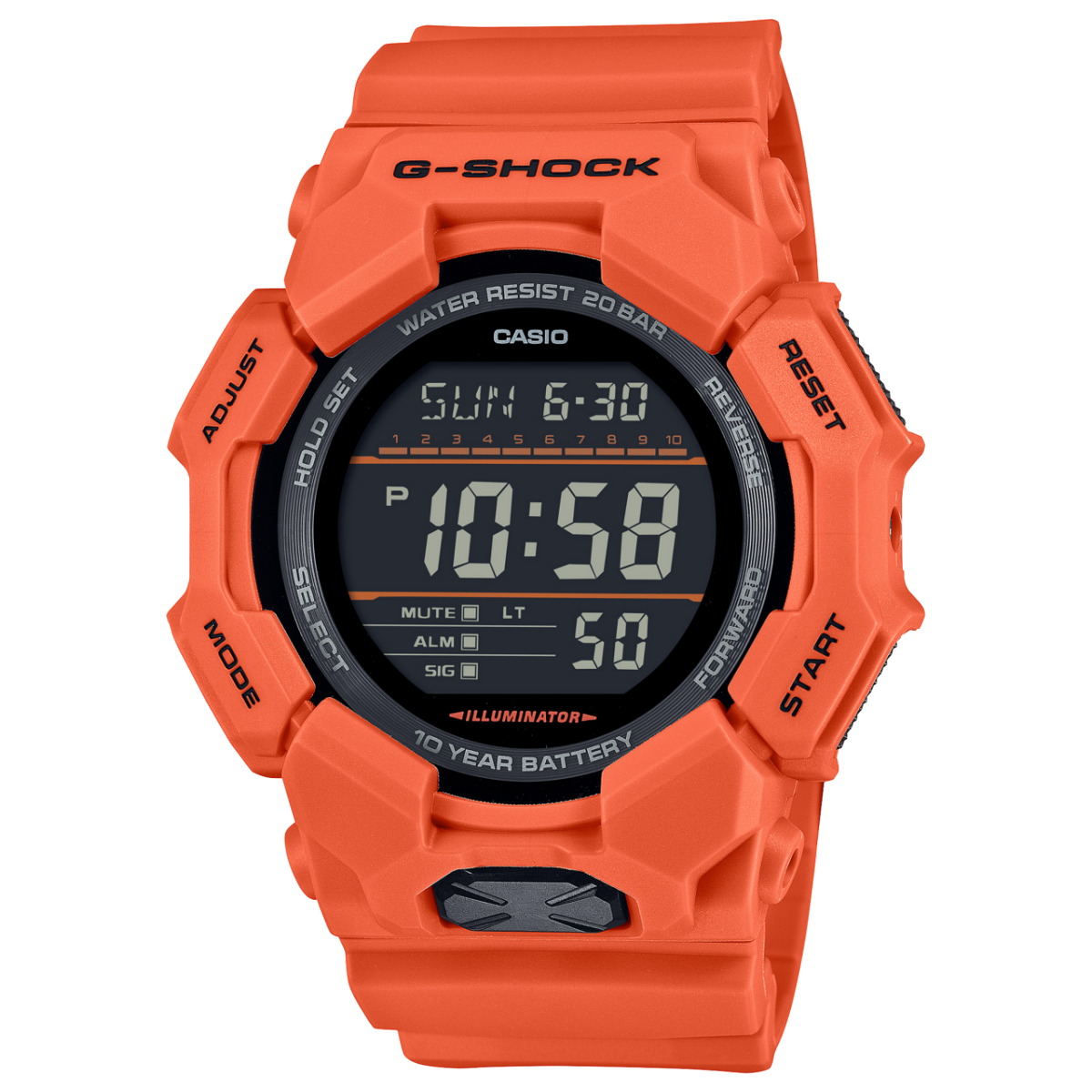 Casio GD-010-4ER Herren G-Shock Classic • Carbon Core Guard • 10 Jahre Batterie
