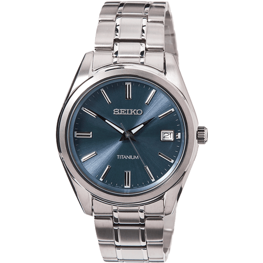 Seiko SUR371P1 Herrenuhr • Titan • Saphirglas