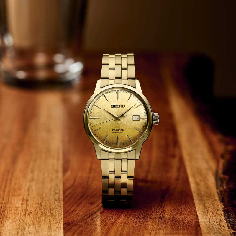 Seiko 5 Sports SRPK46J1 Uhr • Automatik • Gold-Design