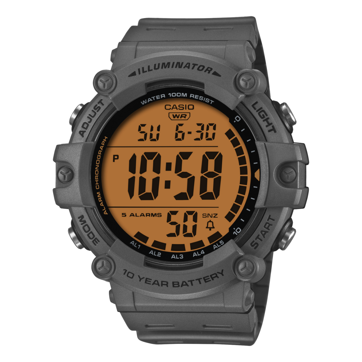 Casio AE-1500WHC-8AVEF Armbanduhr Schwarz • 100 m Wasserdicht • 10 Jahre Batterie