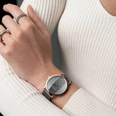 Bering Classic 13434-369 Women's Watch • Scratch-Resistant Sapphire Crystal • Fine Milanese Bracelet