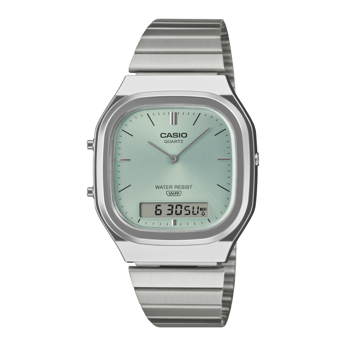 Casio Vintage AQ-240E-2AEF Armbanduhr Hellblau • Analog-Digital • Retro-modern