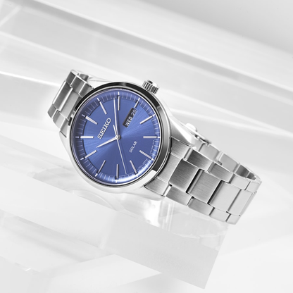 Seiko SNE525P1 Herrenuhr • Solar • Saphirglas