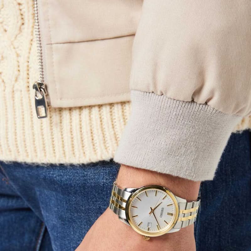 Seiko SUR402P1 Herrenuhr • Hardlexglas • Präzises Quarzwerk