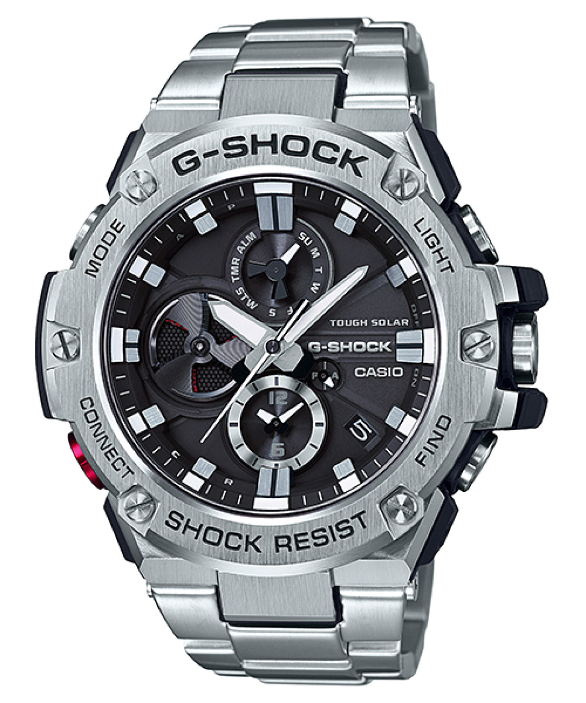 Casio GST-B100D-1AER G-Steel Herrenuhr Schwarz • Tough Solar • Bluetooth Smartphone-Link