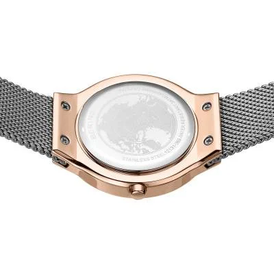 Bering Classic 12131-369-GWP Damenuhr • Kratzfestes Saphirglas • Feines Milanaise-Armband