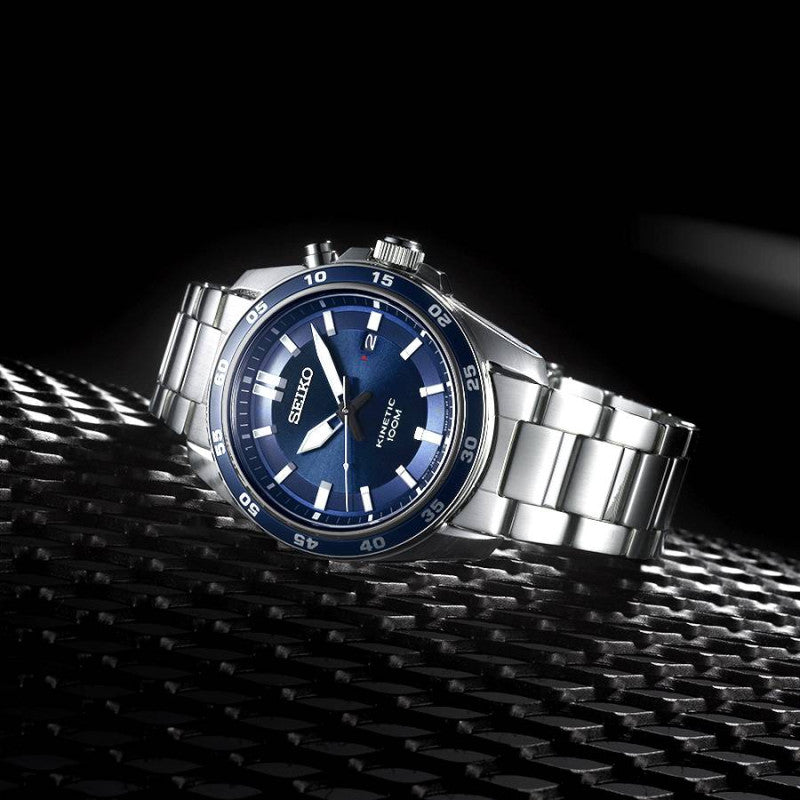 Seiko Kinetic SKA783P1 Herren Uhr • Kinetic Uhrwerk • Edelstahlgehäuse