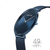 Bering Ultra-Slim-Uhr mit blauem Zifferblatt, Milanaisearmband, Gehäuse 49 mm