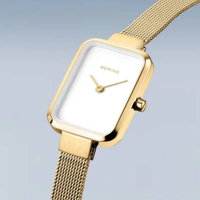 Bering Classic 14520-334 Damenuhr • Kratzfestes Saphirglas • Feines Milanaise-Armband