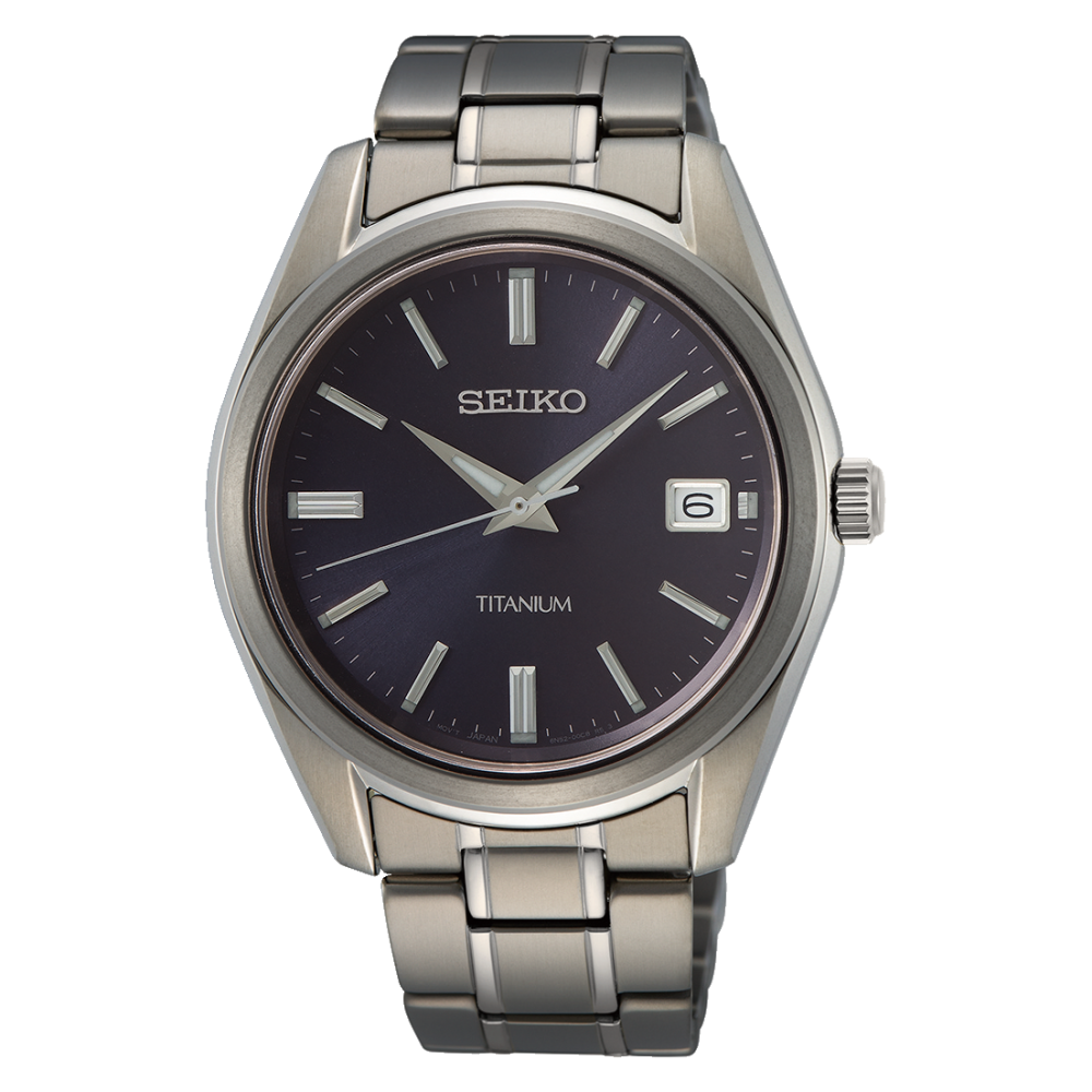 Seiko SUR373P1 Men's Watch • Titanium • Sapphire Crystal