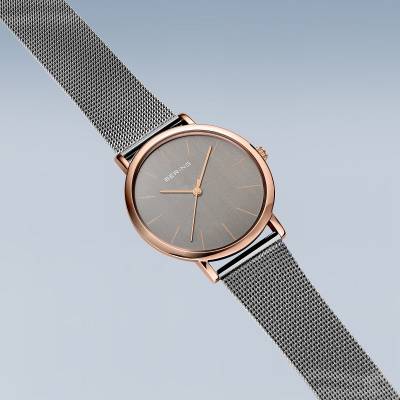 Bering Classic 13434-369 Women's Watch • Scratch-Resistant Sapphire Crystal • Fine Milanese Bracelet