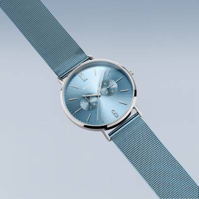 Bering Classic 14240-809 Herrenuhr • Kratzfestes Saphirglas • Feines Milanaise-Armband