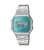 Casio Vintage A168WEM-2EF Armbanduhr Blaugrün • Elektrolumineszierende Hintergrundbeleuchtung • 1/100-Sek.-Stoppuhr