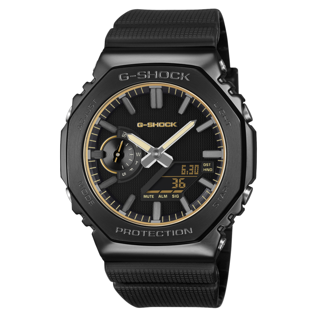 Casio G-SHOCK GM-2100LXB-1A9ER Herrenuhr Schwarz/Gold • Mineralglas • 20 BAR wasserdicht