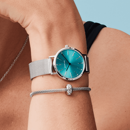 Bering 14134-005-GWP Damenuhr • Saphirglas • Milanaise
