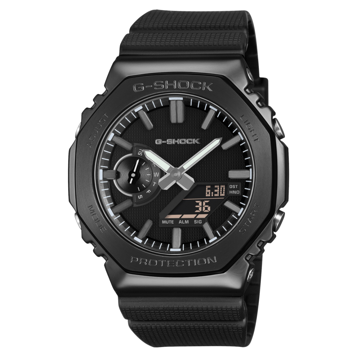 Casio G-SHOCK GM-2100LXB-1AER Herrenuhr • Mattschwarzes Zifferblatt • Bio-Harz-Armband