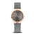 Bering Classic 12131-369-GWP Damenuhr • Kratzfestes Saphirglas • Feines Milanaise-Armband