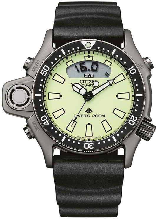 Citizen Promaster JP2007-17W Uhr • Tiefenmesser • Full-Lume Zifferblatt