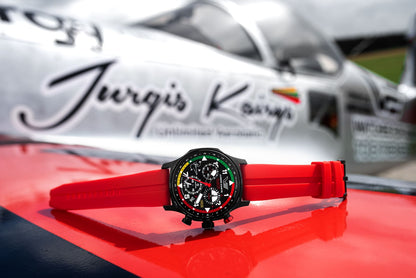 Vostok Europe Jurgis Kairys Unlimited Aerobatics VK68-592C775B Herren Uhr • Präziser Quarz-Chronograph • 200m Wasserdicht