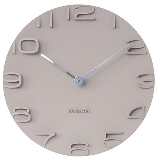 Karlsson Wanduhr 42 cm Ø Kunststoff • Geräuschlos • Modernes Design