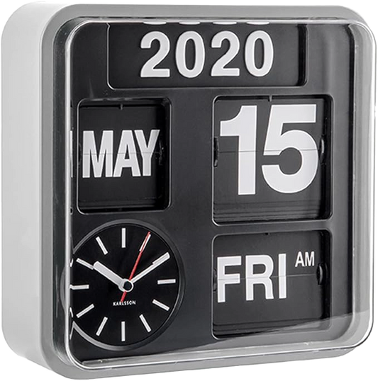 Wanduhr Tischuhr modern Mini Flip - Karlsson Modell: KA5364SI