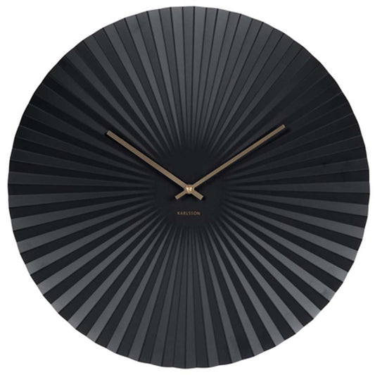 Karlsson Wanduhr 50x50x6,5 cm Metall • Modernes Design • Kalenderanzeige