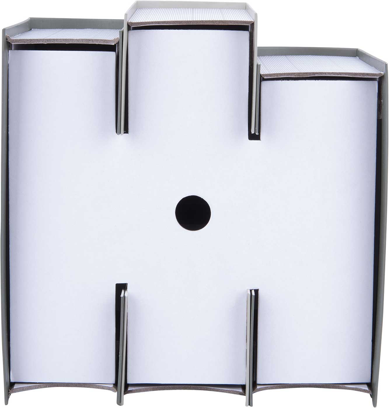 Karlsson Tischuhr 20x20x15 cm Karton • Buch-Design • Spielerischer Blickfang