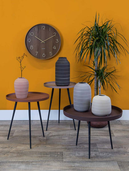 Karlsson Wall Clock 40x40x4.5 cm Wood • Modern Design • Silent Quartz Movement