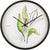 Karlsson Wanduhr 26 cm Ø • Botanical Leaves Design • Modernes Quarzwerk
