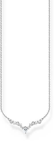 Halskette Eiskristalle mit weißen Steinen - 925 Sterling Silber