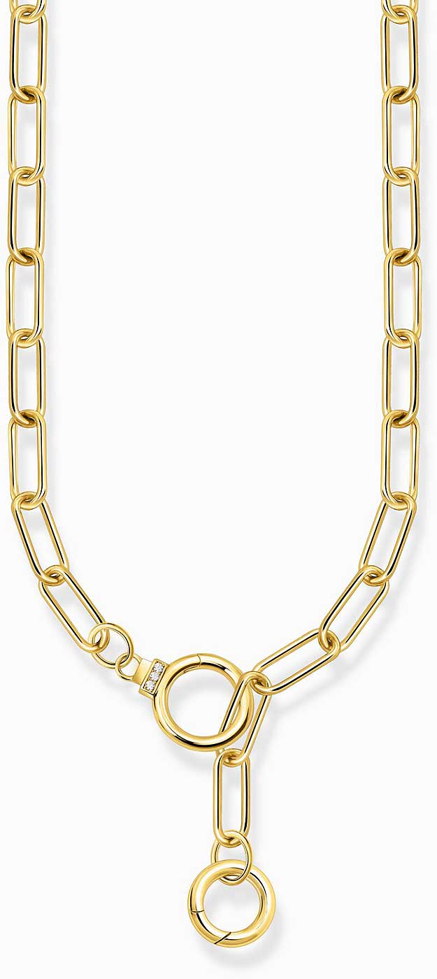 Gliederkette mit zwei Ringverschlüssen uns Steinen - Thomas Sabo Modell: KE2192-414-14