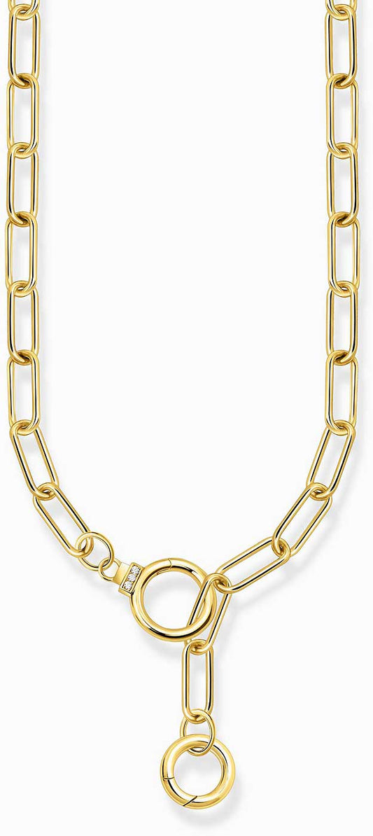 Gliederkette mit zwei Ringverschlüssen uns Steinen - Thomas Sabo Modell: KE2192-414-14