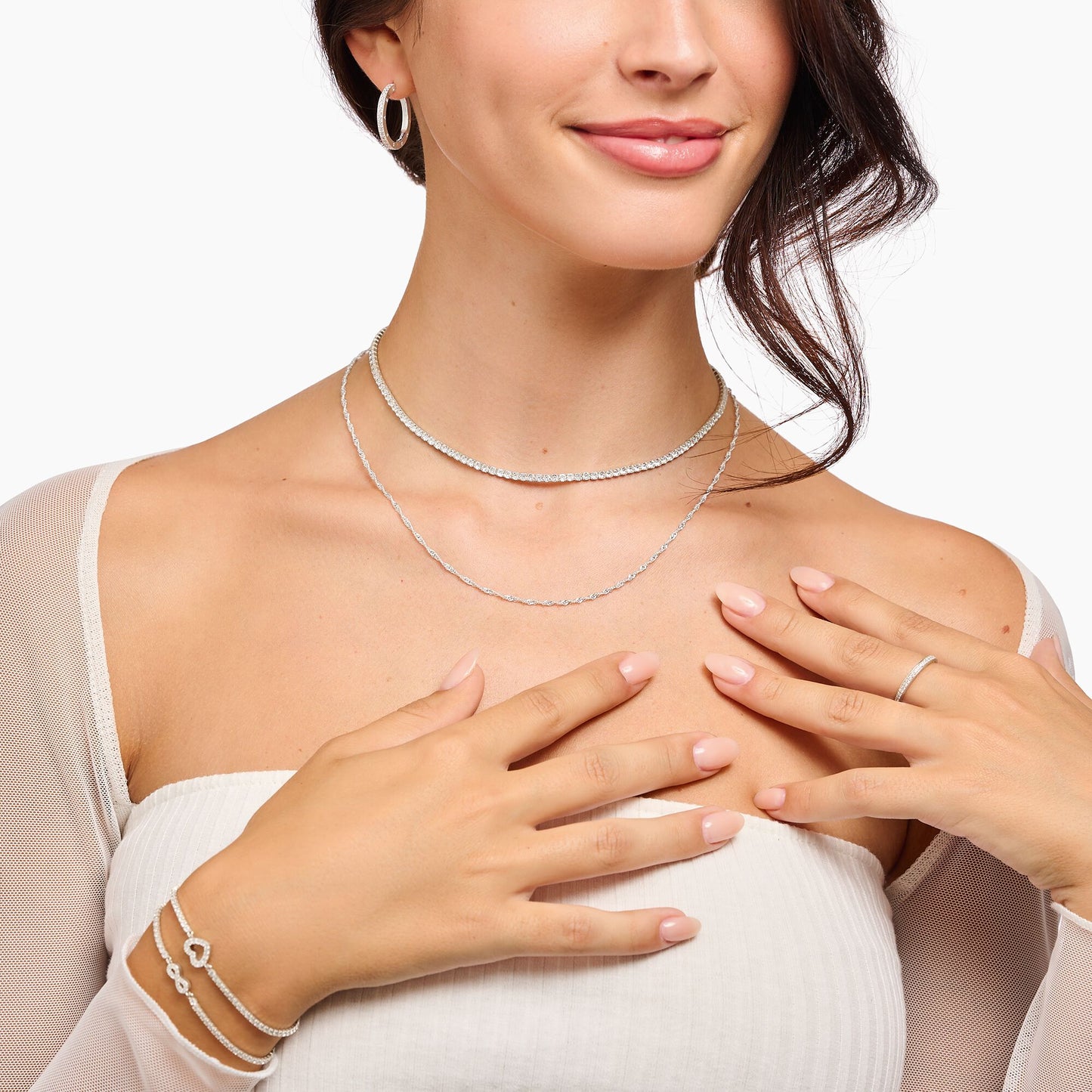 Halskette, Tenniskette- Thomas Sabo Modell: KE2303-051-14-L42V