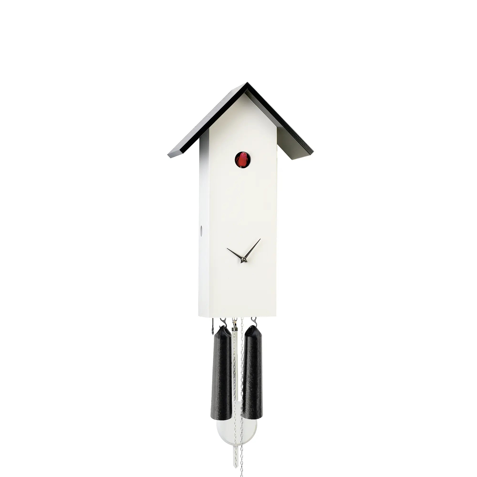 Rombach & Haas Classic SL35-1 Wanduhr Weiß • Mechanisches 8-Tage-Werk • Original Schwarzwälder Kuckucksuhr