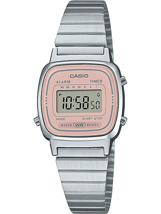 Casio Collection LA670WEA-4A2EF Uhr • Vintage Design • 7 Preset Timer