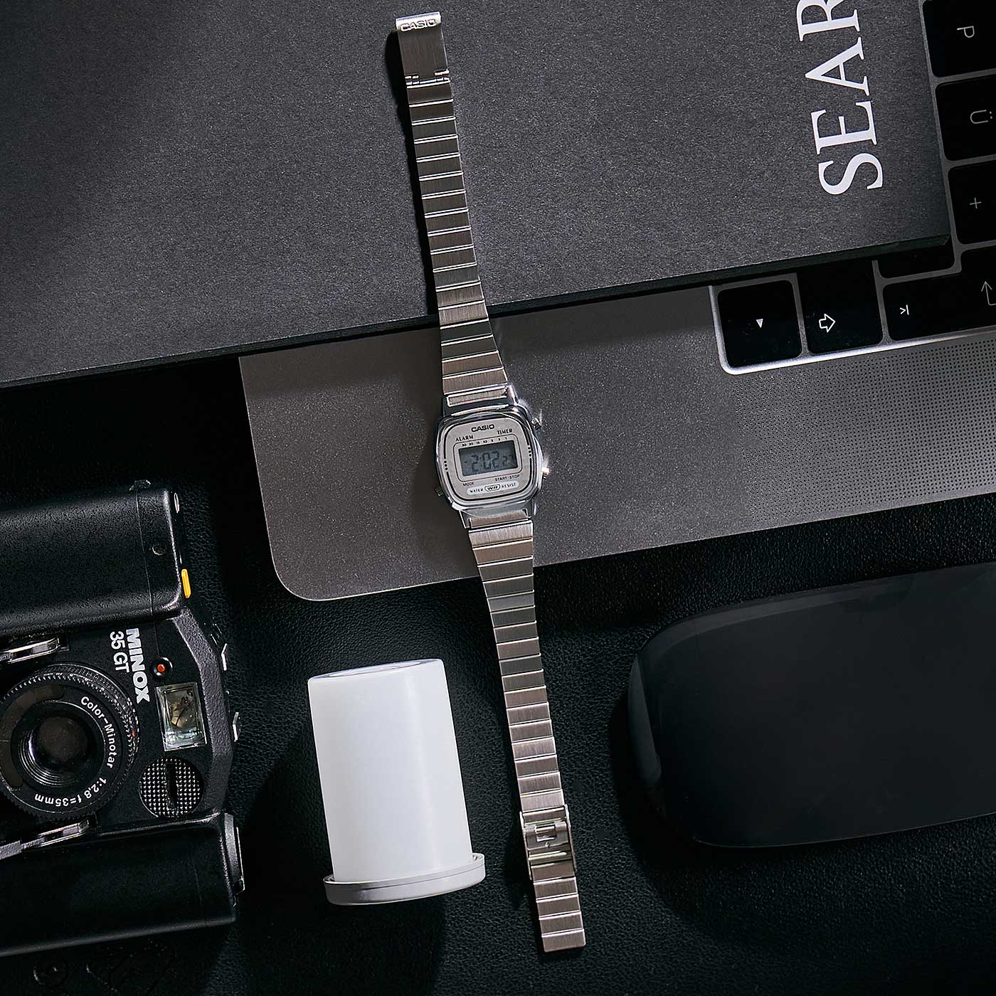 Casio Collection LA670WEA-7EF Uhr • Timer-Funktion • Edelstahl-Armband