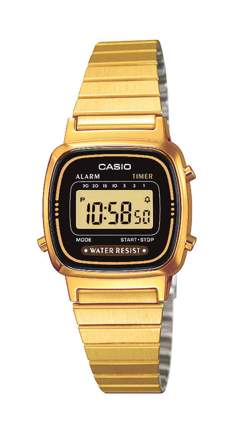 Casio Vintage LA670WEGA-1EF Damen Uhr • Quarzwerk • Digitalanzeige