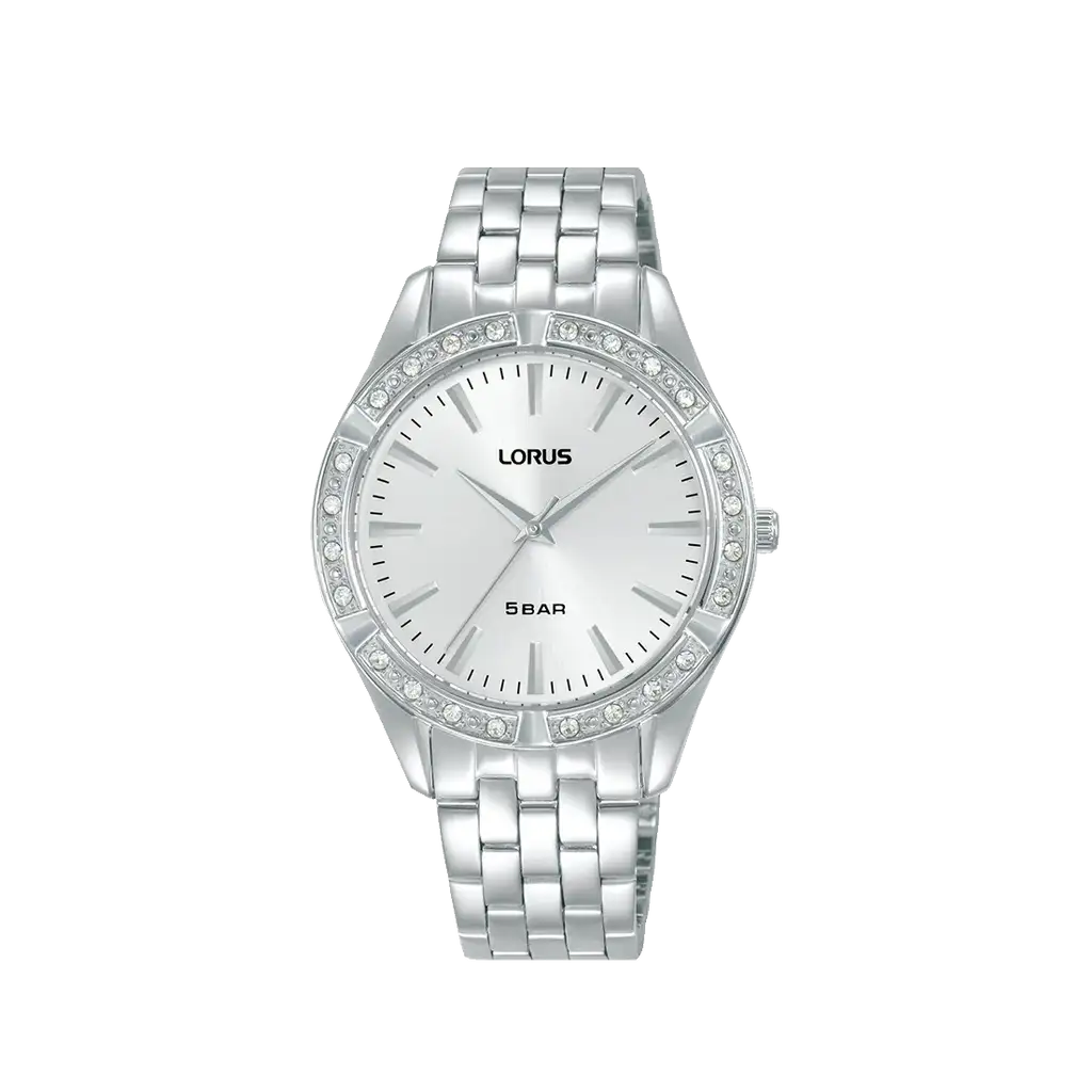 Lorus RG289XX9 Damenuhr Set mit Armband Silber • Mineralglas • Edelstahlarmband