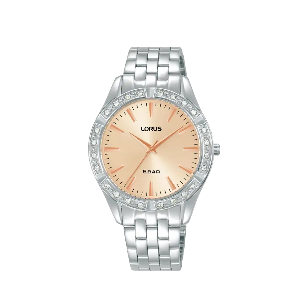 Lorus RG291XX9 Damenuhr Rosé • Mineralglas • Edelstahlarmband