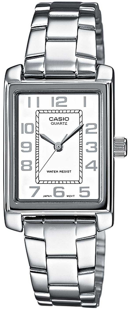 Casio Timeless LTP-1234PD-7BEG Damenuhr • Klassisches Design • Edelstahl
