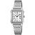 Casio Collection LTP-B190D-7BVER Damen Armbanduhr Silber • Rechteckiges Edelstahlgehäuse • 50 m Wasserdichtigkeit