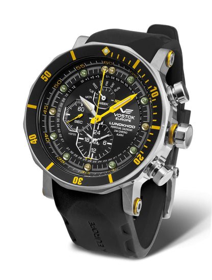 Vostok Europe Lunokhod 2 YM86-620A505 Herren Uhr • Quarz Chronograph • 20 Bar Wasserdicht